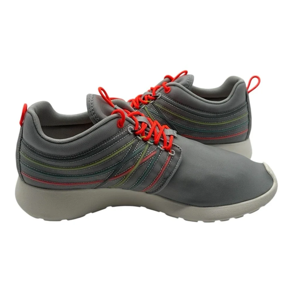 Nike Rosherun Dynamic Flywire QS Running‎ Shoes Mens 9 Grey Crimson 580579-061